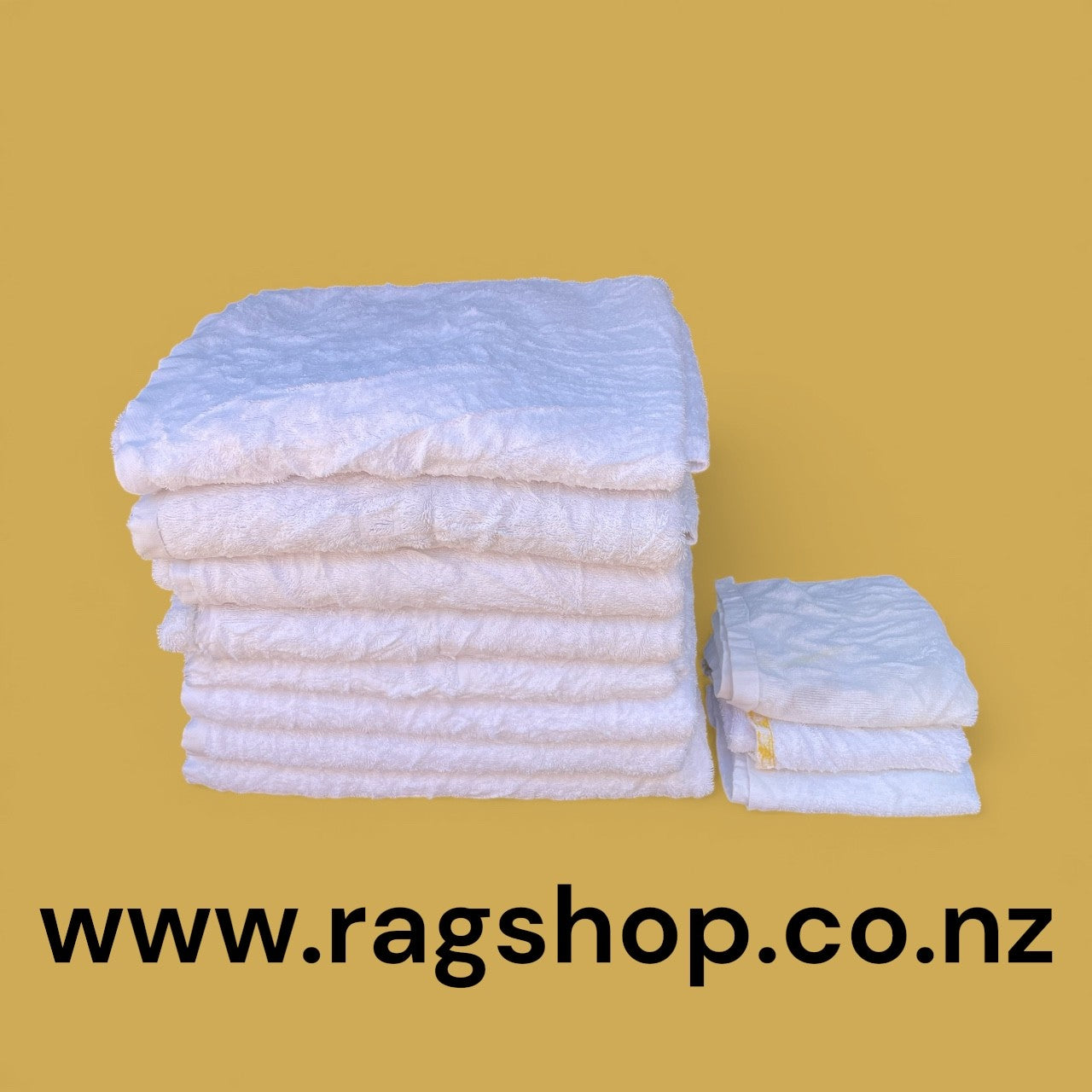 5KG White Uncut Bath Towels